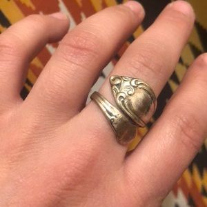 Sterling silver spoon ring